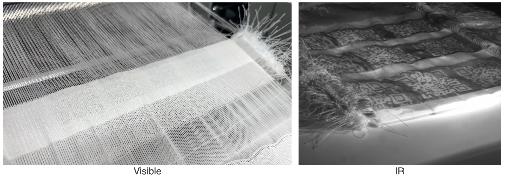 Weaving Invisible Near-Infrared Markers into Fabrics for Deformation Sensing effect