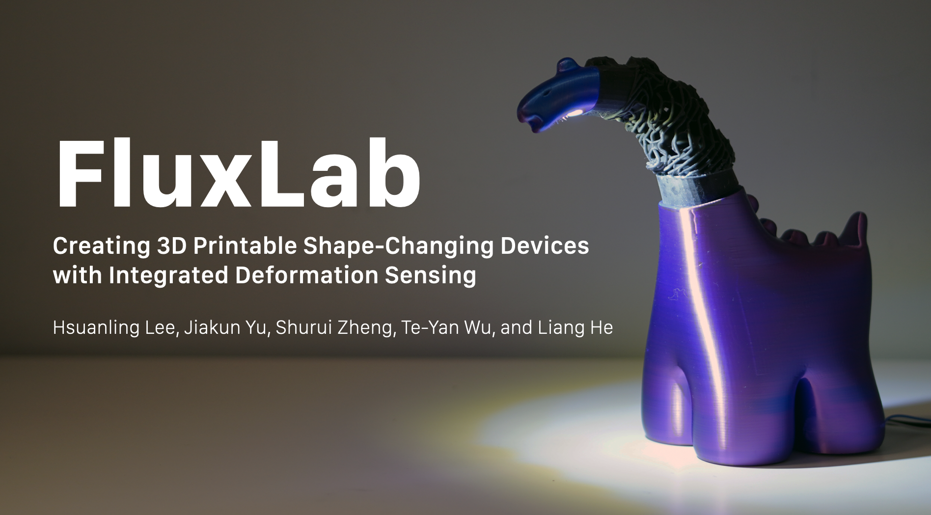 FluxLab: Creating 3D Printable Shape-Changing Devices with Integrated Deformation Sensing